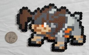 Terrakion Menu Sprite Pokemon Perler